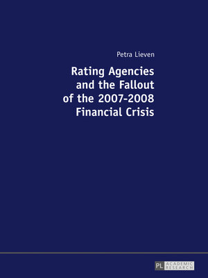 cover image of Rating Agencies and the Fallout of the 2007–2008 Financial Crisis